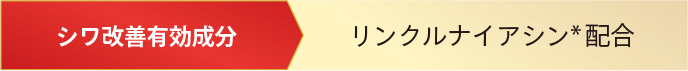 シワ改善有効成分 リンクルナイアシン配合